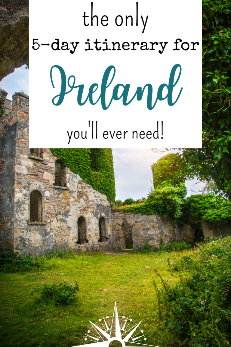 ireland travel itinerary 5 days