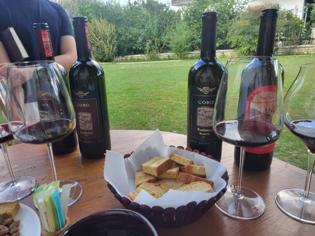 wine tasting in albania