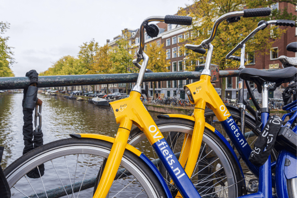 getting around on a bike
