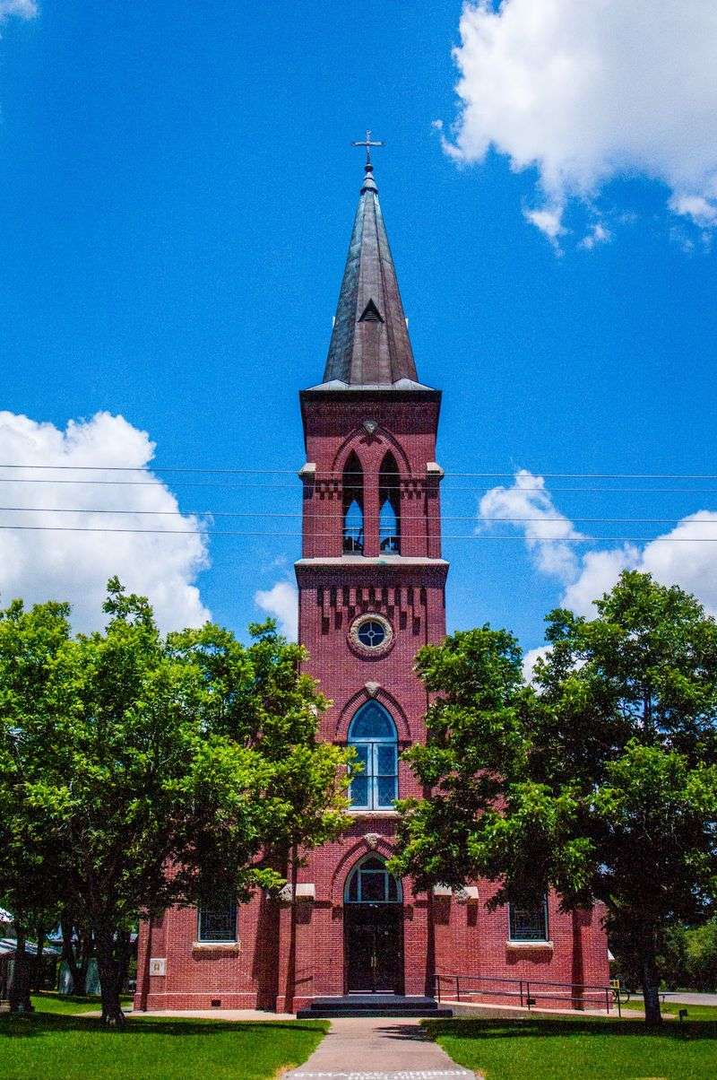 A Brick Church on the Edge of High Hill