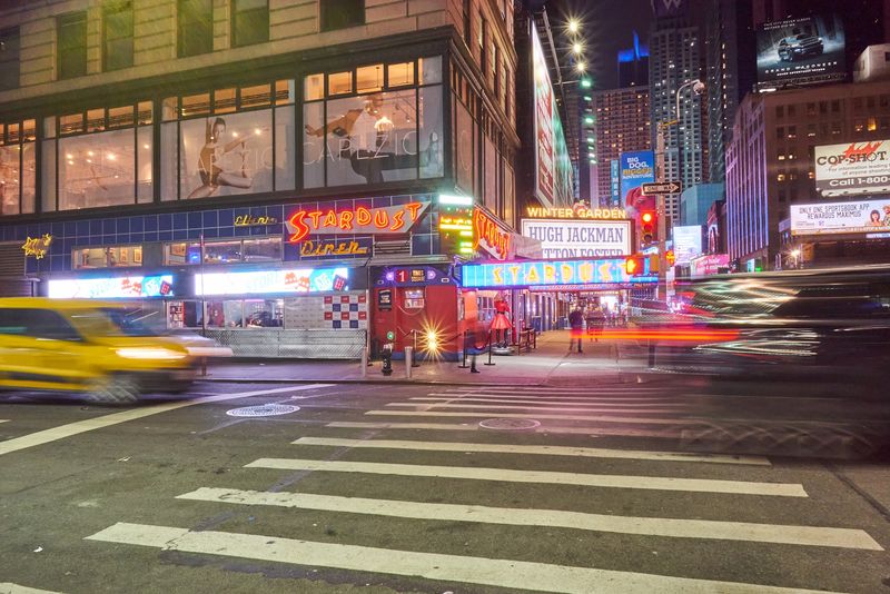 A Broadway Corner Where Lunch Comes With A Live Soundtrack