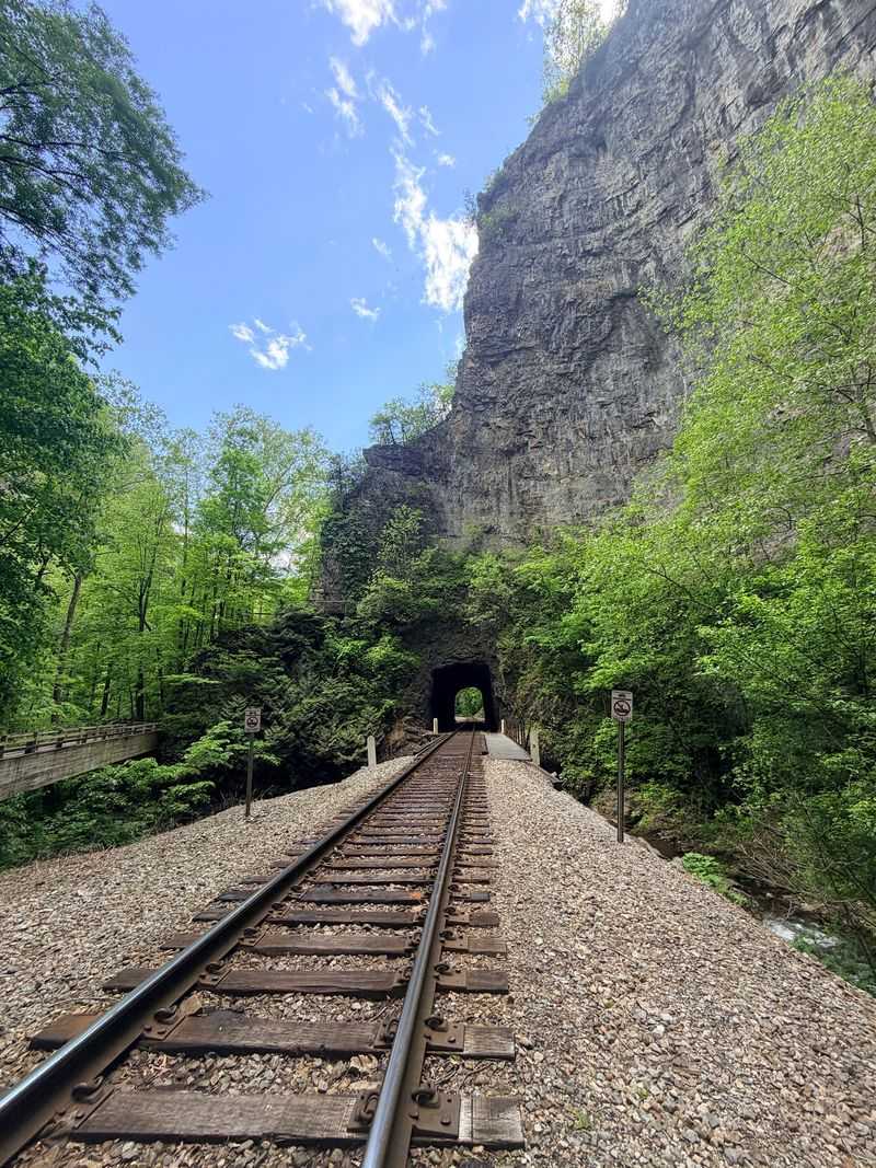 A Mountain With a Hole Big Enough for Freight Trains A Mountain With a Hole Big Enough for Freight Trains