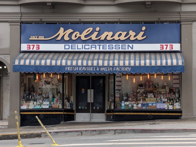 A North Beach Corner Where Lunch Hangs From The Ceiling