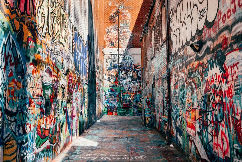 A Painted Passage Right In The Middle Of Downtown A Painted Passage Right In The Middle Of Downtown