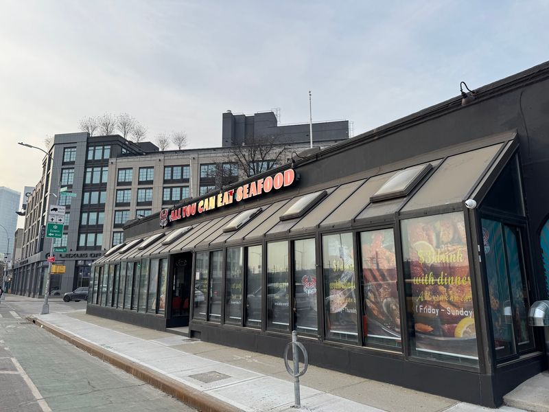 A Queens Crab Spot Built Around The Words All You Can Eat A Queens Crab Spot Built Around The Words All You Can Eat