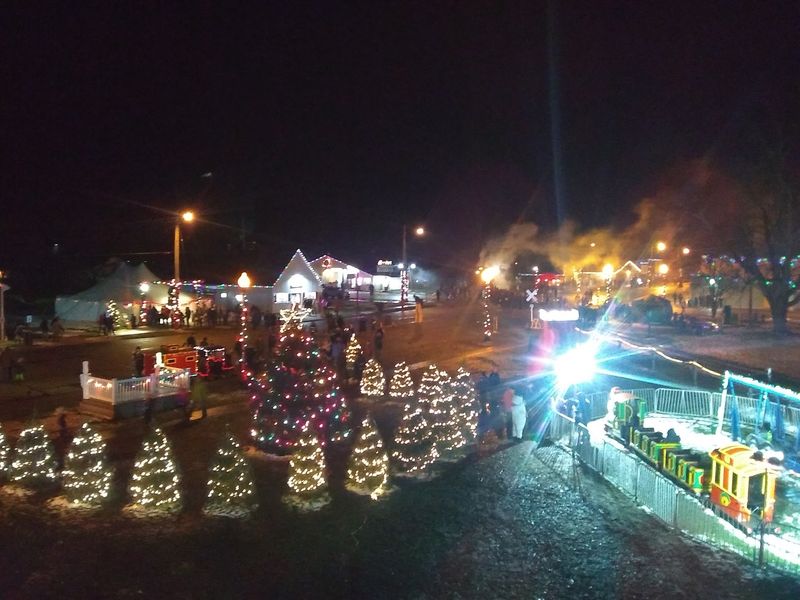 All Aboard For A Christmas Village Up The Line