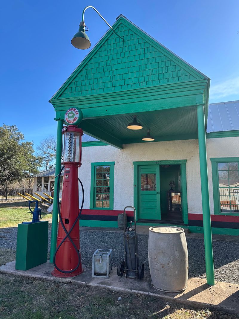 An Old Gas Station Bridging Two Eras