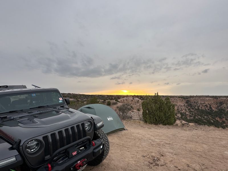 Campsites Perched on the Canyon Edge