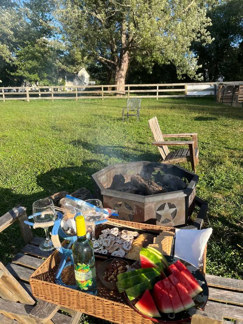 Date Night Ends at a Crackling Fire Pit
