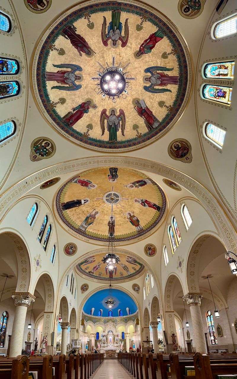 Gold Leaf And Painted Saints Overhead