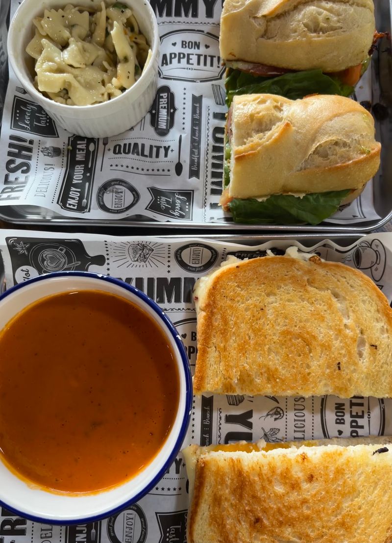 Grilled Cheese, Soup, And A Shelf Of Surprises Grilled Cheese, Soup, And A Shelf Of Surprises