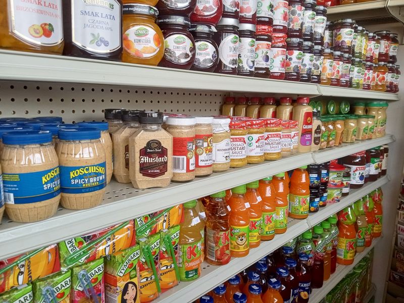 Grocery Shelves Packed With Polish Imports Grocery Shelves Packed With Polish Imports