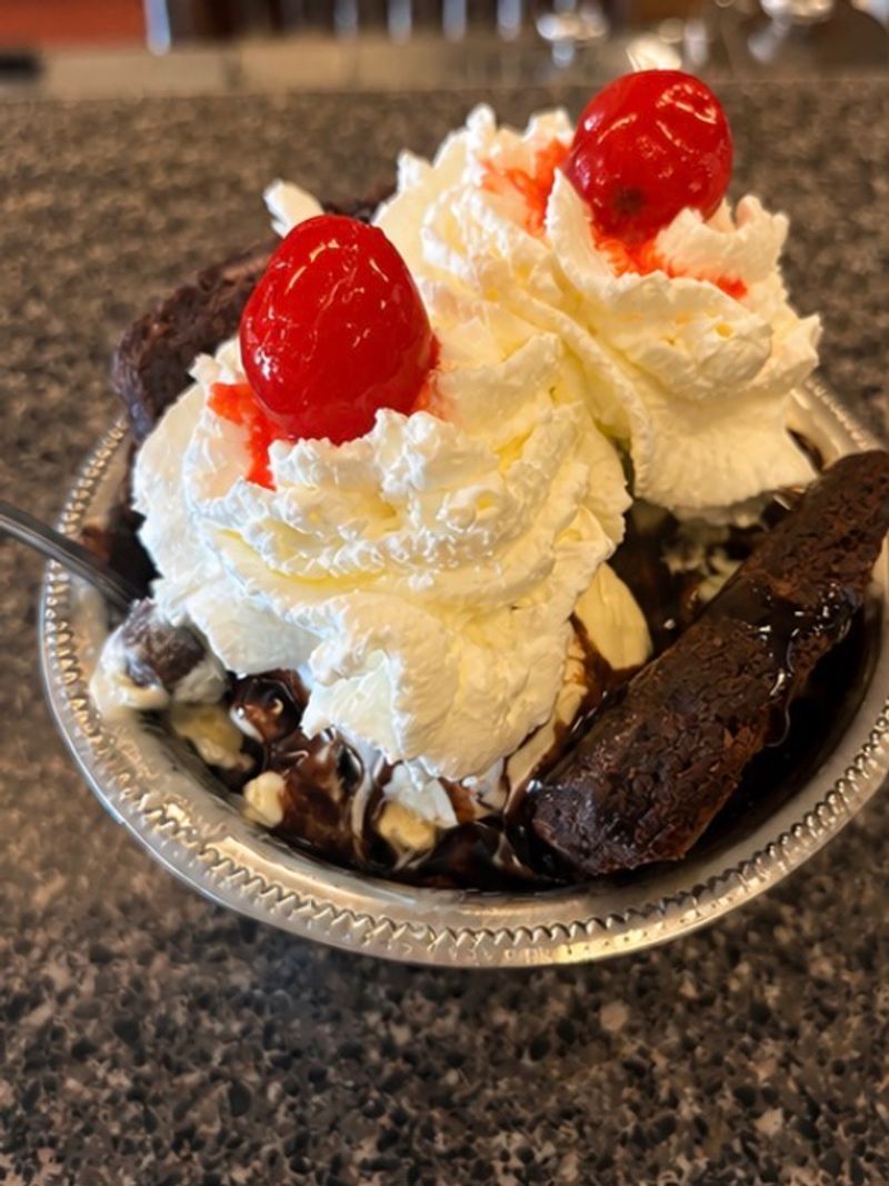 Homemade Ice Cream In Classic Metal Dishes Homemade Ice Cream In Classic Metal Dishes