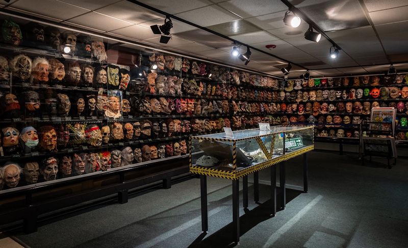 Hundreds Of Halloween Masks Staring Back At You