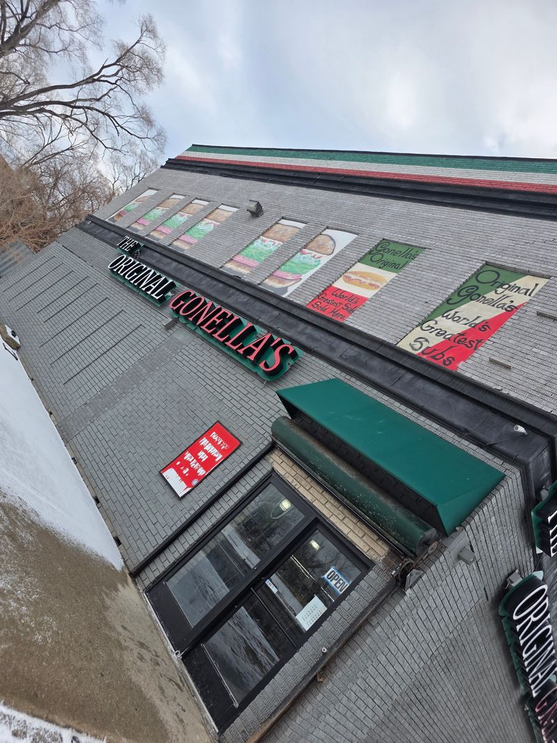 Look For The Striped Awning In Italian Flag Colors