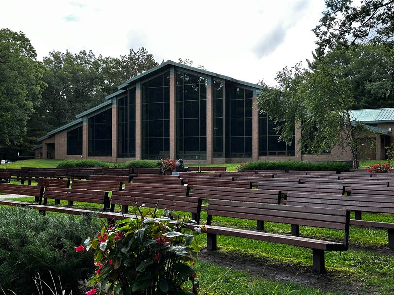 Pews Under The Open Sky Instead Of A Ceiling