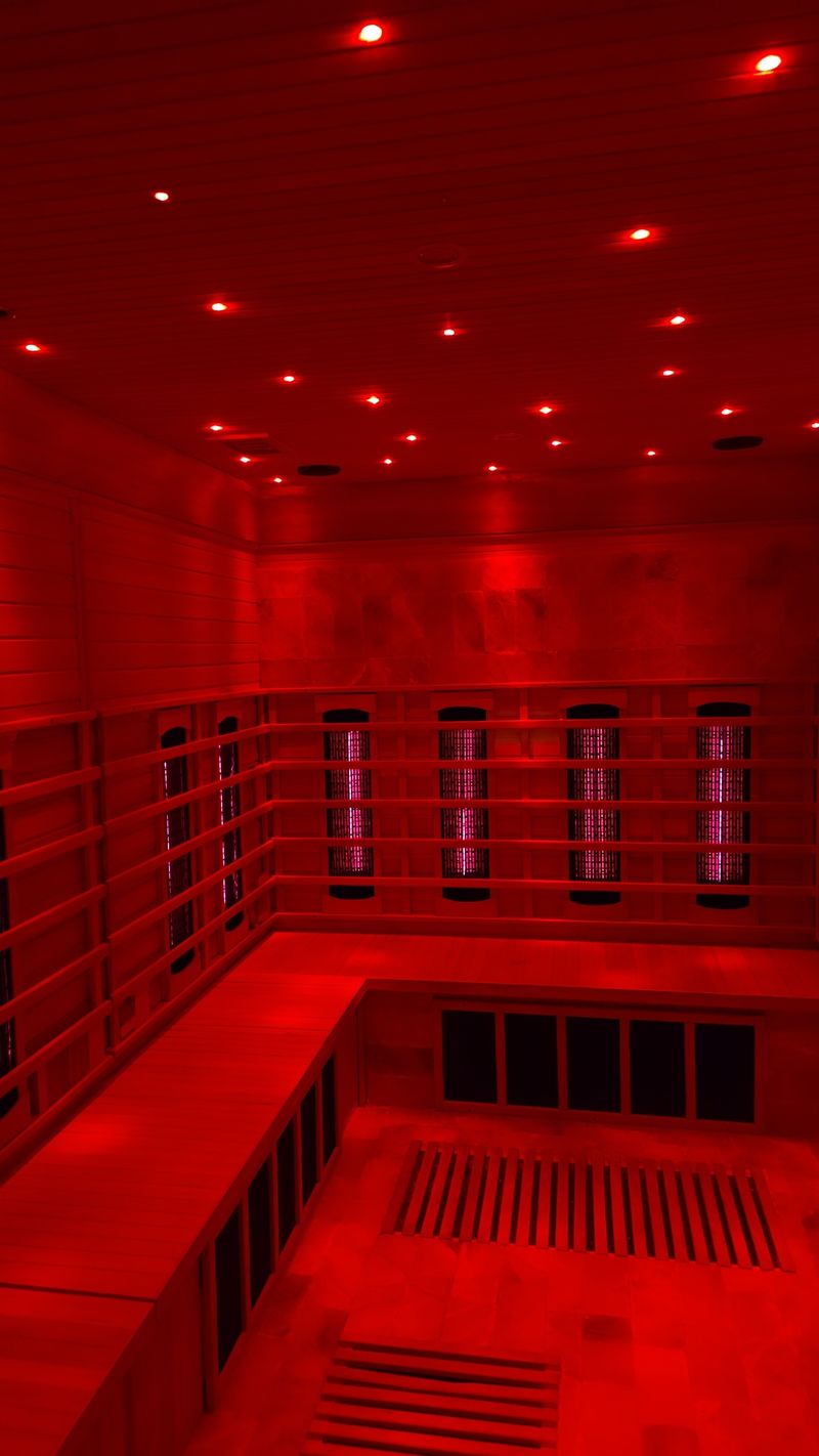 Red Light Meets Salt Stones In The Infrared Sauna
