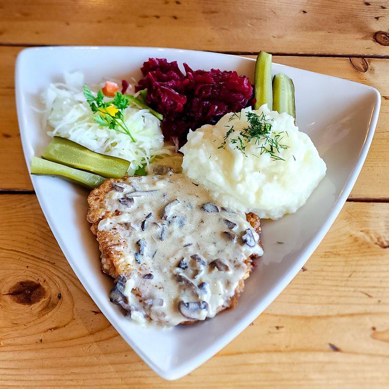 Schnitzel, Cutlets, and Mushroom Sauce
