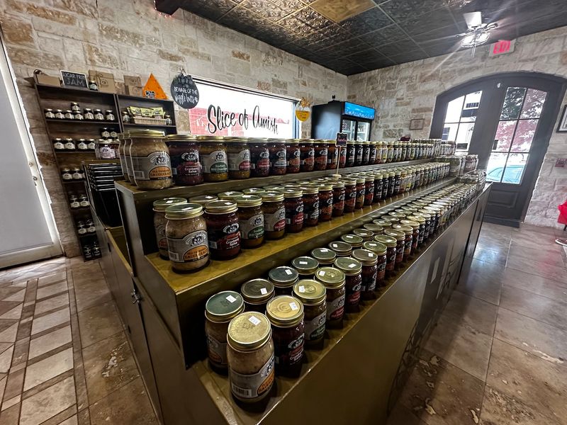 Shelves Lined With Jams, Jellies and Preserves