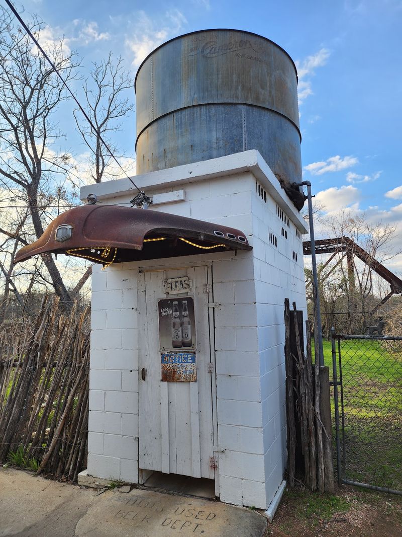 The Back Patio and Old-School Outhouses