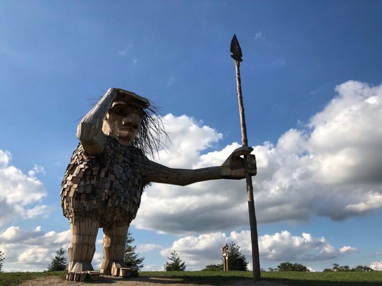 This Free Northern Illinois Park Hides Five Giant Stone Trolls Watching Over The Trails, And Kids Race To Find Them