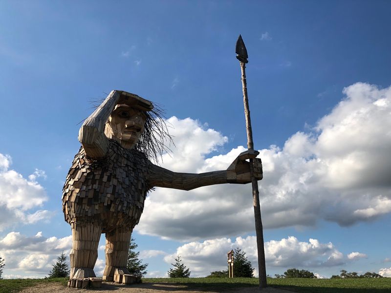 This Free Northern Illinois Park Hides Five Giant Stone Trolls Watching Over The Trails, And Kids Race To Find Them