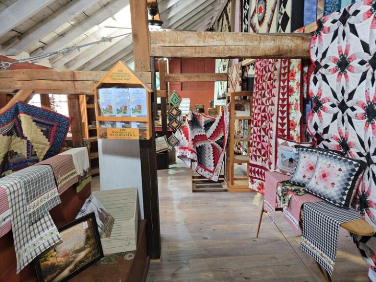 This Amish Country Store Near Penn Yan, New York Fills A Hand-Hewn 1800s Barn With Quilts, Fabric, And Homemade Jams