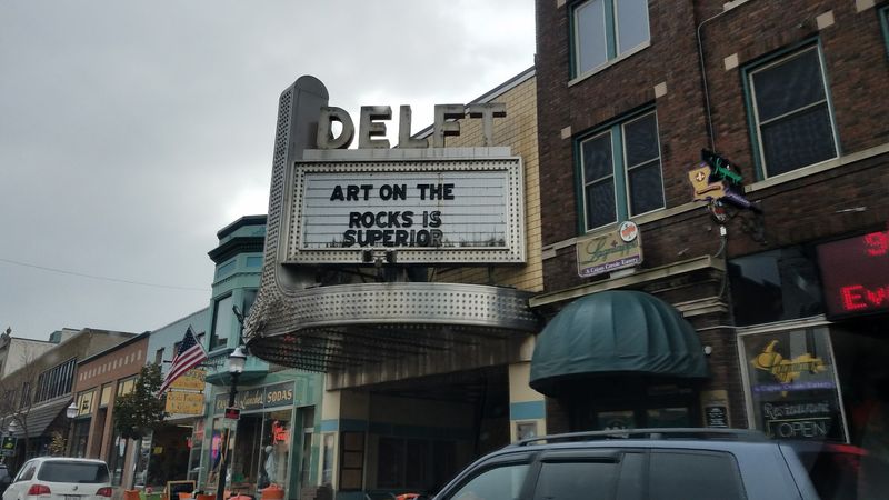 This 1920s Movie Palace In Marquette Michigan Still Lights Up Its Marquee For Downtown Shows