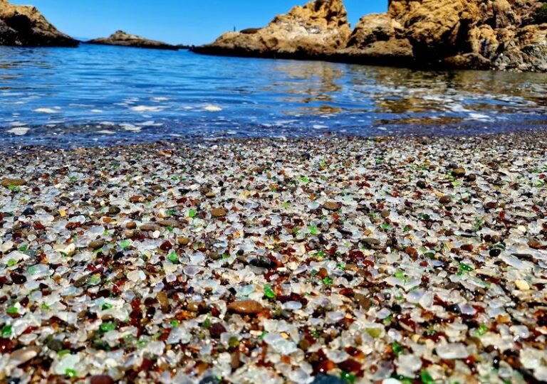 This Fort Bragg California Beach Turned Decades Of Old Trash Into Glittering Sea Glass