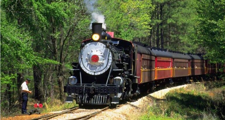 This Texas Train Serves A Four-Hour Fine Dining Meal Rolling Through The Piney Woods