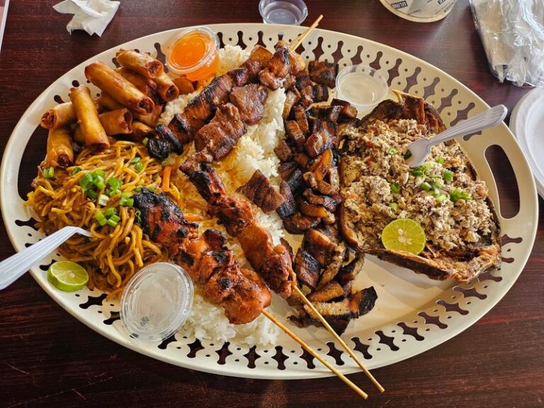 This Family-Run Illinois Suburban Grill Serves Smoky Pork Skewers And Ube Shaved Ice Straight Out Of Manila